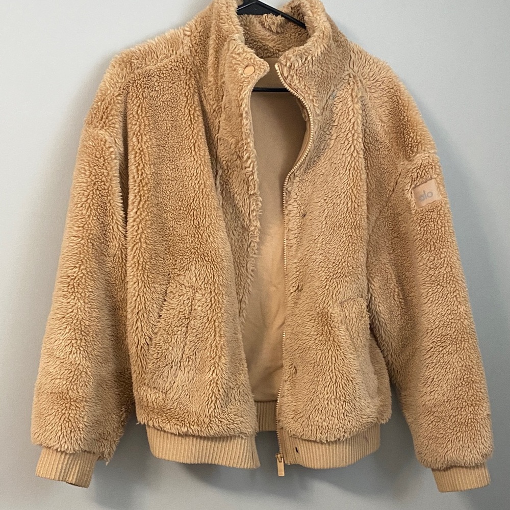 ALO Yoga Camel Teddy Jacket